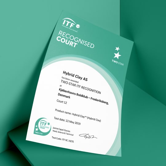 2-star ITF recognised certificate